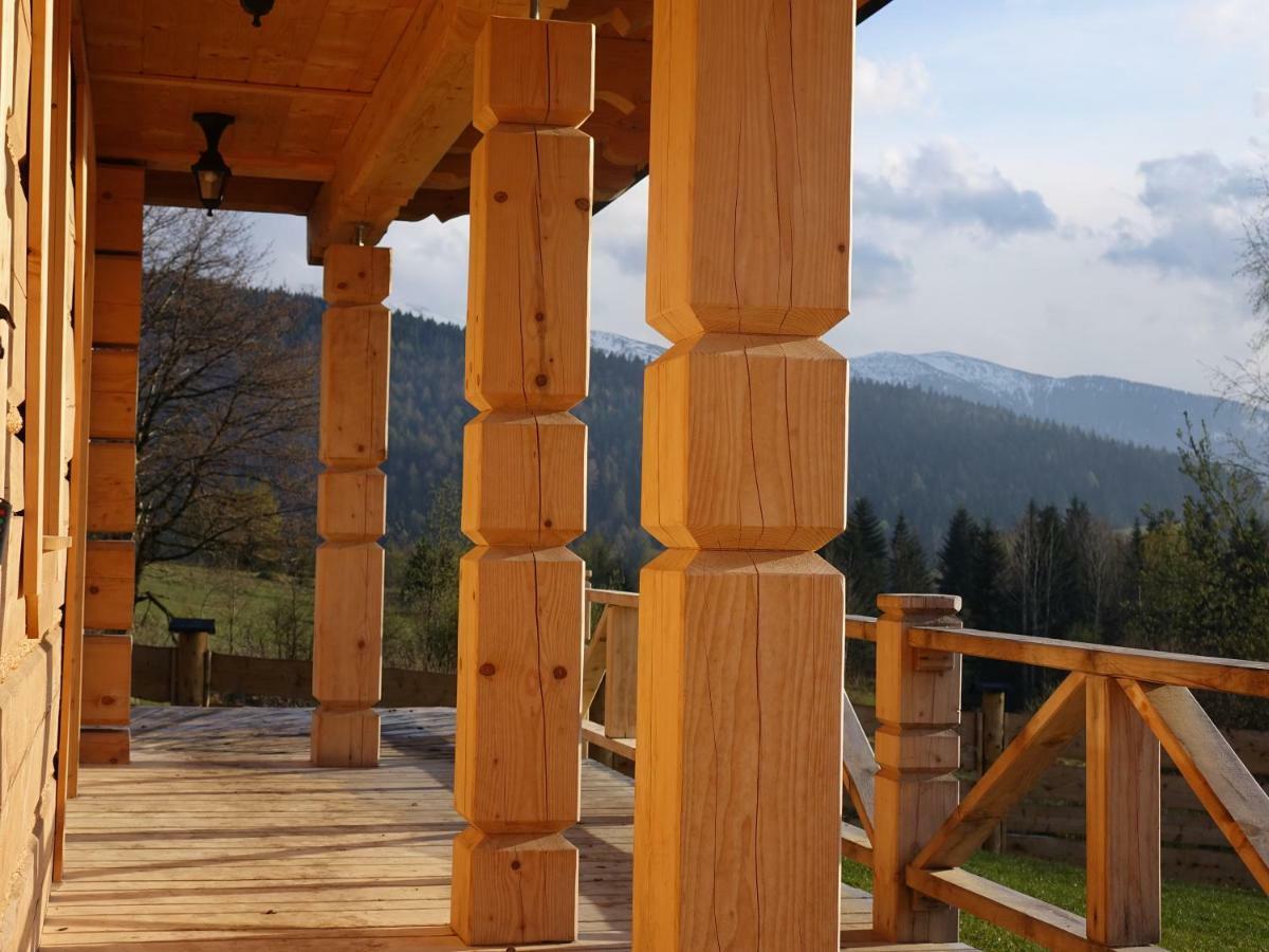 Domki Zawoja Z Jacuzzi Bagian luar foto